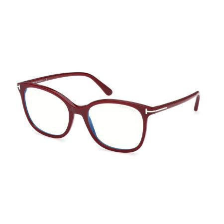 Tom Ford FT6089-B 069 Blauw-Light Block Bordeaux Dames Bril