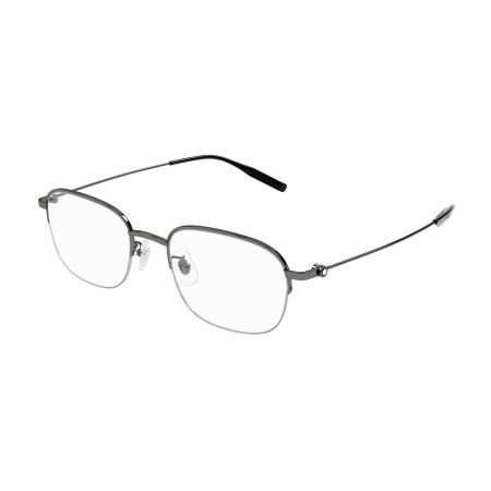 Montblanc MB0372OA Aziatische pasvorm 003 Zilver Heren Bril