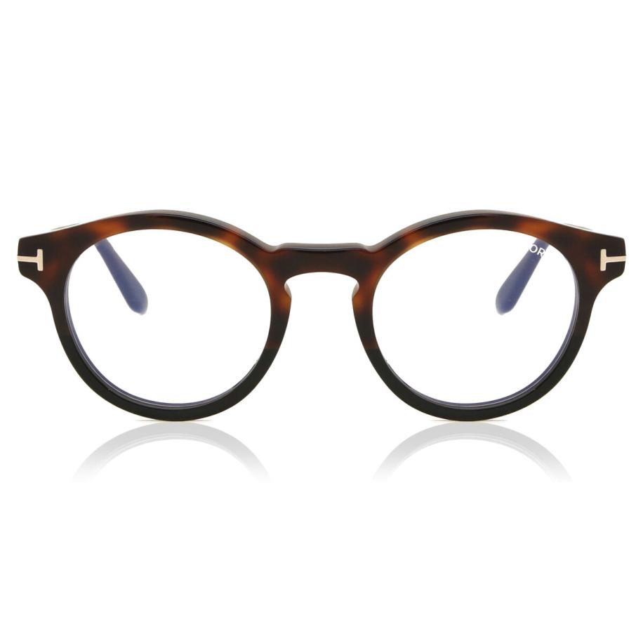 Tom Ford FT5887-B Blauw-Light Block 5 Tortoiseshell Heren Bril
