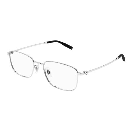 Montblanc MB0373OA Aziatische pasvorm 001 Zilver Heren Bril