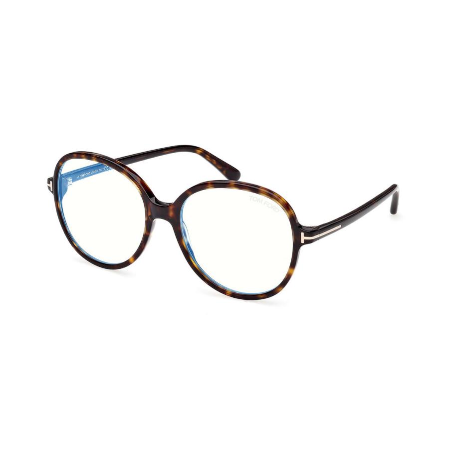 Tom Ford FT6090-B 52 Blauw-Light Block Tortoiseshell Dames Bril