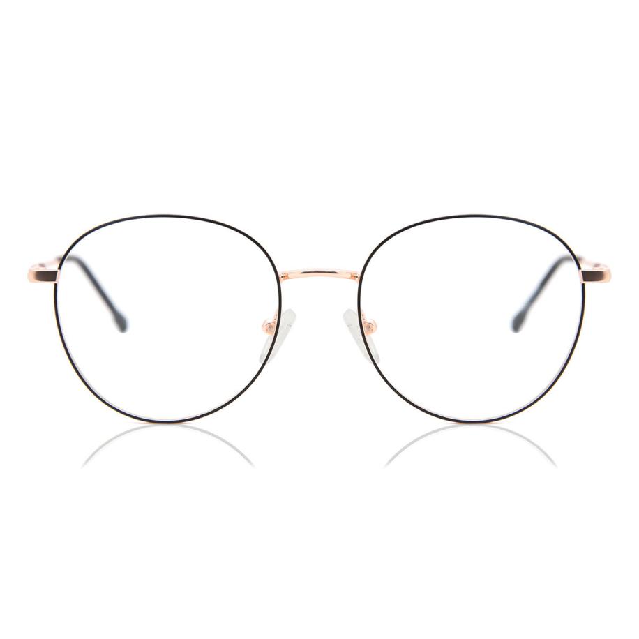 Heren Ovaal Volledige rand Metaal Goud Bril - Anti-Blauwlichtglazen - SmartBuy Collection