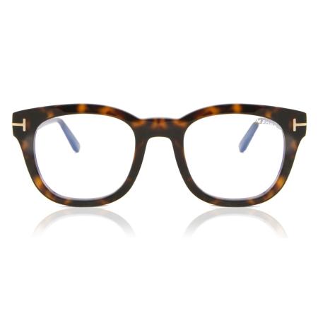 Tom Ford FT5542-B 052 Blauw-Light Block Tortoiseshell Heren Bril