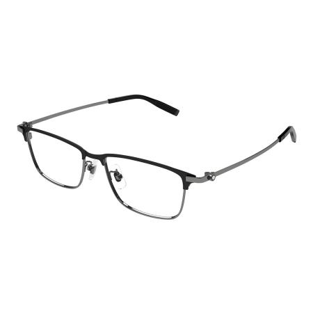 Montblanc MB0374OA Aziatische pasvorm 003 Zwart Heren Bril