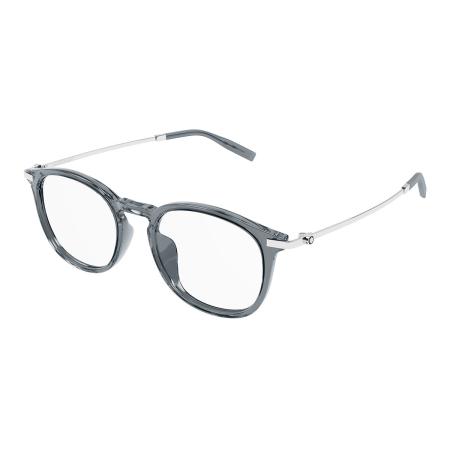 Montblanc MB0375OA Aziatische pasvorm 002 Grijs Heren Bril