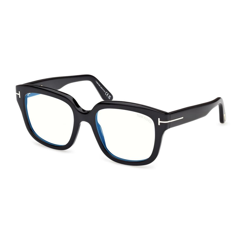 Tom Ford FT6094-B 1 Blauw-Light Block Zwart Dames Bril