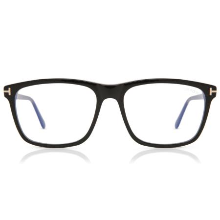 Tom Ford FT5479-B 001 Blauw-Light Block Zwart Heren Bril