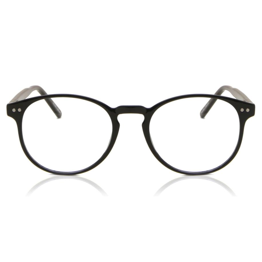 Heren Ovaal Volledige rand Plastic Zwart Bril - Anti-Blauwlichtglazen - SmartBuy Collection