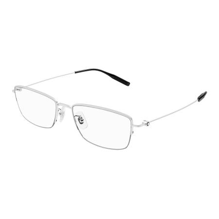 Montblanc MB0378OJ Aziatische pasvorm 002 Zilver Heren Bril