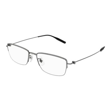 Montblanc MB0378OJ Aziatische pasvorm 003 Zilver Heren Bril