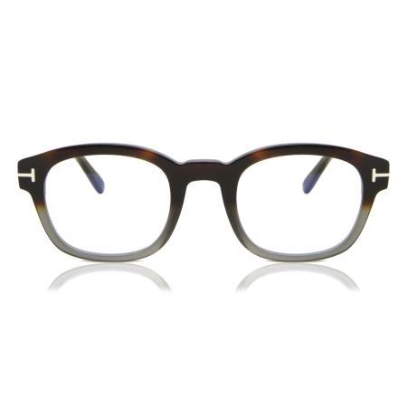 Tom Ford FT5808-B 055 Blauw-Light Block Bruin Heren Bril