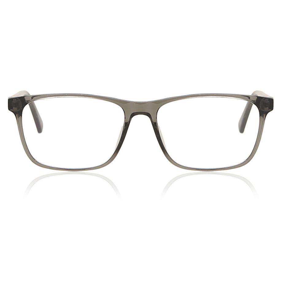 Heren Rechthoek Volledige rand Plastic Grijs Bril - Anti-Blauwlichtglazen - SmartBuy Collection
