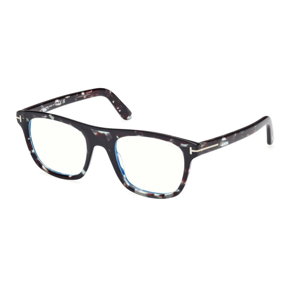 Tom Ford FT5939-B 55 Blauw-Light Block Tortoiseshell Heren Bril