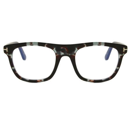 Tom Ford FT5939-B 055 Blauw-Light Block Tortoiseshell Heren Bril