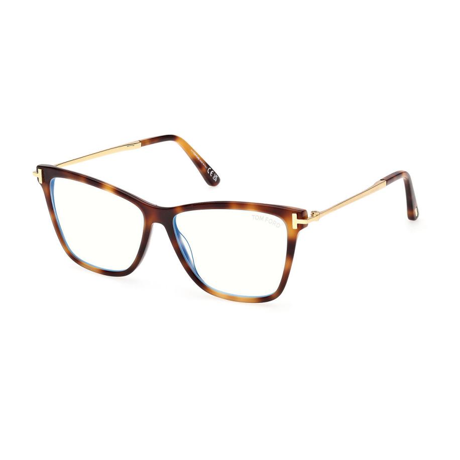Tom Ford FT6097-B 53 Blauw-Light Block Tortoiseshell Dames Bril