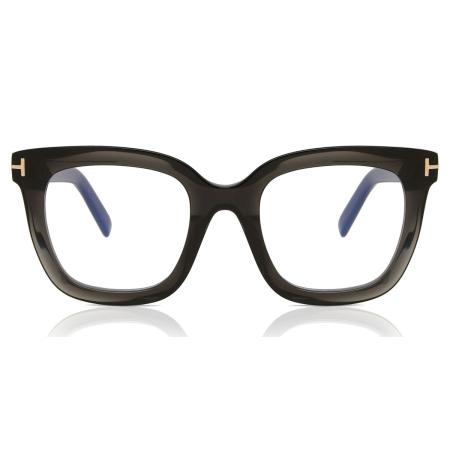 Tom Ford FT5880-B 020 Blauw-Light Block Doorzichtig Dames Bril