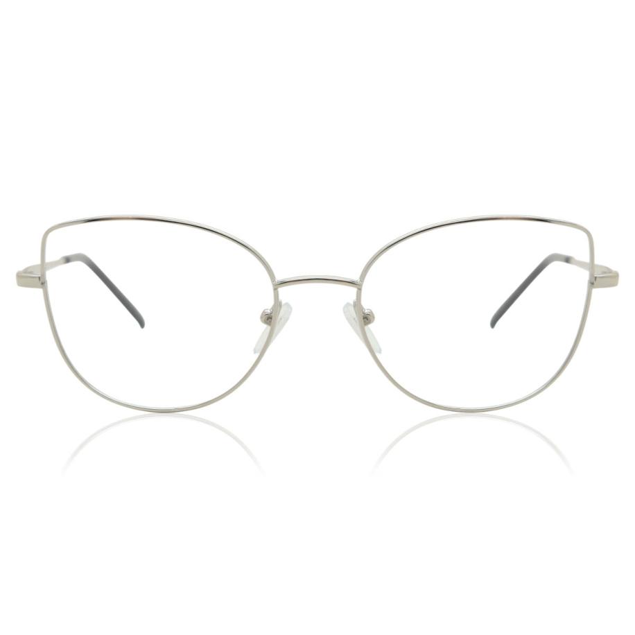 Dames Cat-eye Volledige rand Metaal Gunmetal Bril - Anti-Blauwlichtglazen - SmartBuy Collection