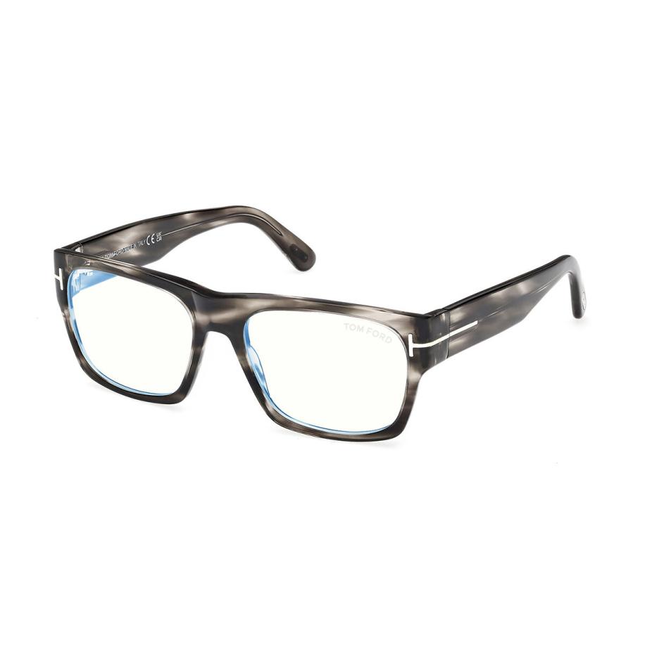 Tom Ford FT6035-B 56 Blauw-Light Block Tortoiseshell Heren Bril