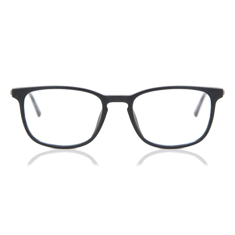 Heren Vierkant Volledige rand Plastic Zwart Bril - Anti-Blauwlichtglazen - SmartBuy Collection