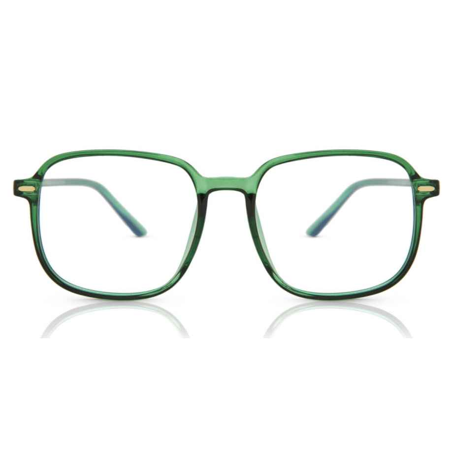 Heren Vierkant Volledige rand TR90 Groen Bril - Anti-Blauwlichtglazen - SmartBuy Collection