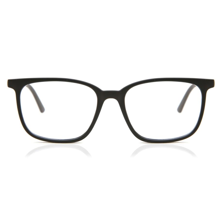 Heren Ovaal Volledige rand Plastic Zwart Bril - Anti-Blauwlichtglazen - SmartBuy Collection