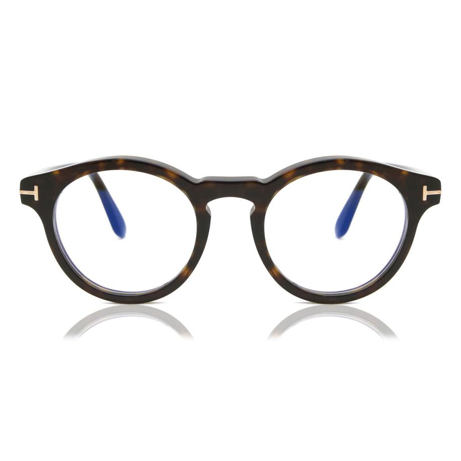 Tom Ford FT5887-B Blauw-Light Block 52 Tortoiseshell Heren Bril