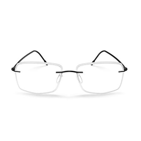 Silhouette Lite Spirit 5566/JH 9040 Zwart Heren Bril