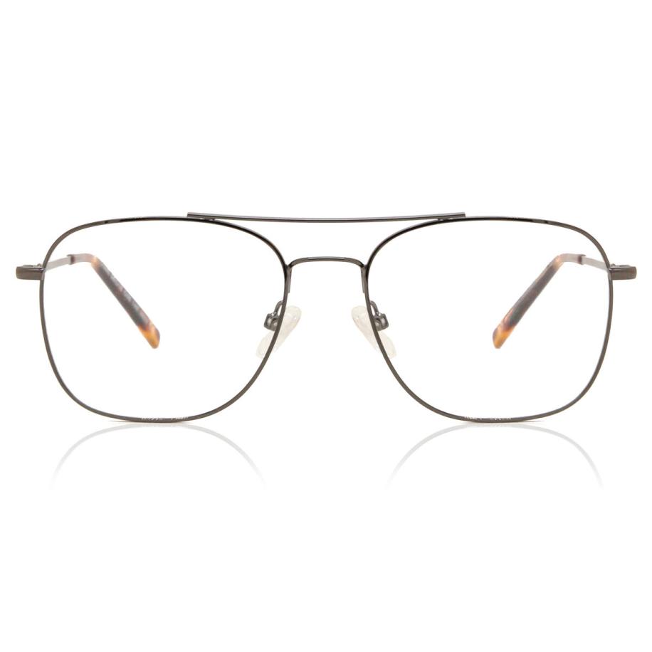 Heren Piloot Volledige rand Metaal Gunmetal Bril - Anti-Blauwlichtglazen - SmartBuy Collection
