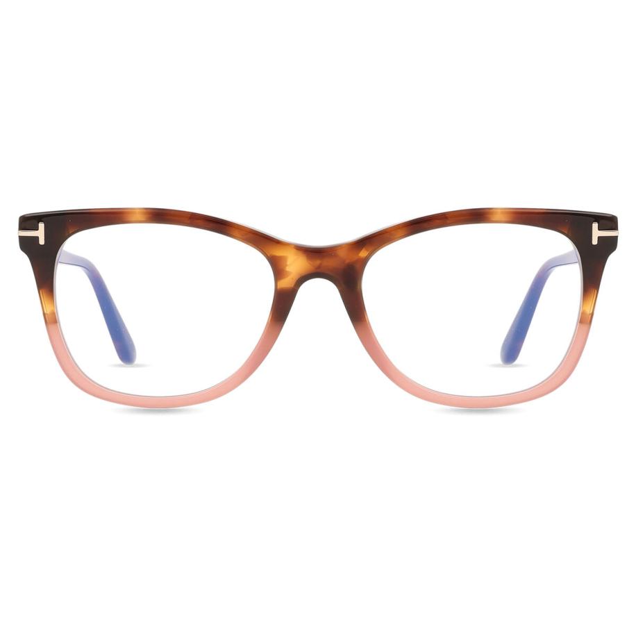 Tom Ford FT5986-B 56 Blauw-Light Block Tortoiseshell Dames Bril