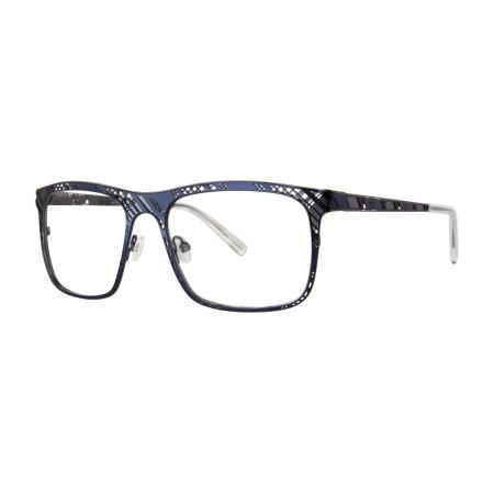 Jhane Barnes Skew Lines Navy/Gunmetal Blauw Heren Bril