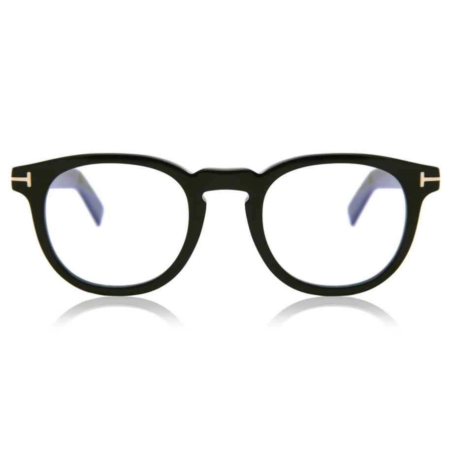 Tom Ford FT5629-B 1 Blauw-Light Block Zwart Heren Bril