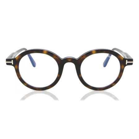 Tom Ford FT5664-B 052 Blauw-Light Block Tortoiseshell Heren Bril