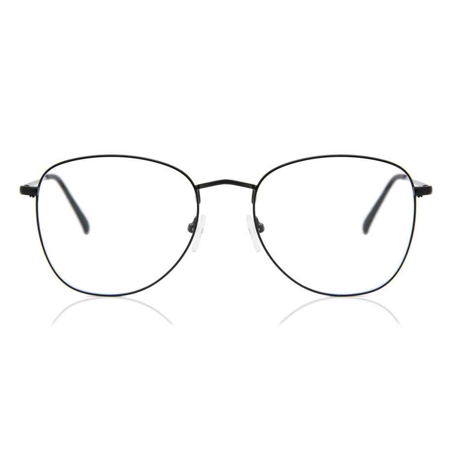 Heren Ovaal Volledige rand Metaal Grijs Bril - Anti-Blauwlichtglazen - SmartBuy Collection
