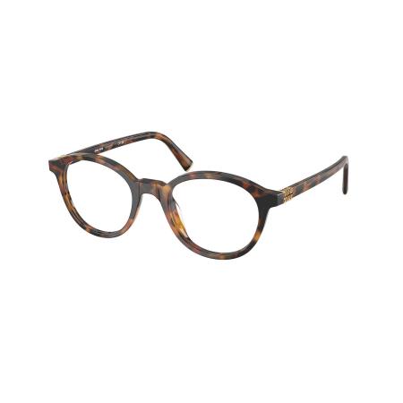 Miu Miu MU02WVF Aziatische pasvorm 19P1O1 Tortoiseshell Dames Bril