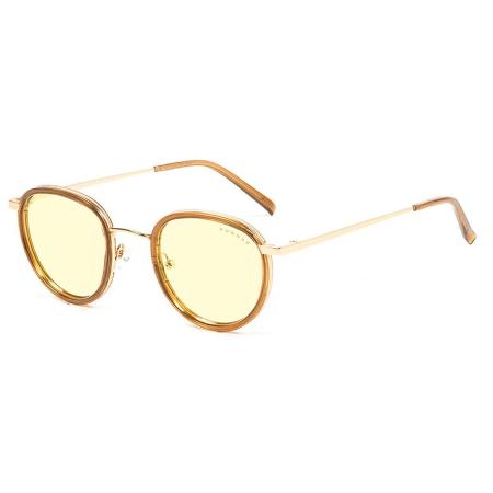 Gunnar ATHERTON Blauw-Light Block ATH-02701 Goud Heren Bril