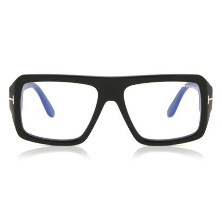 Tom Ford FT5903-B 001 Blauw-Light Block Zwart Heren Bril