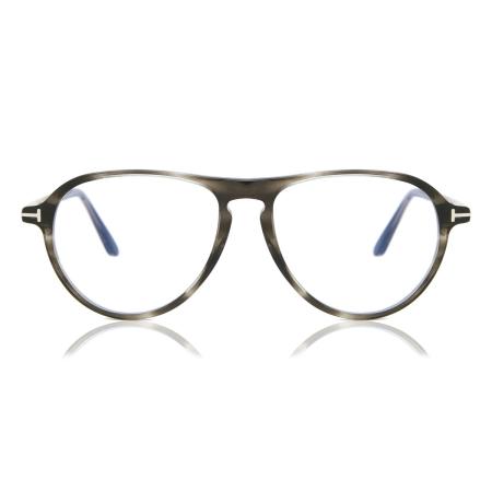 Tom Ford FT5869-B 020 Blauw-Light Block Grijs Heren Bril