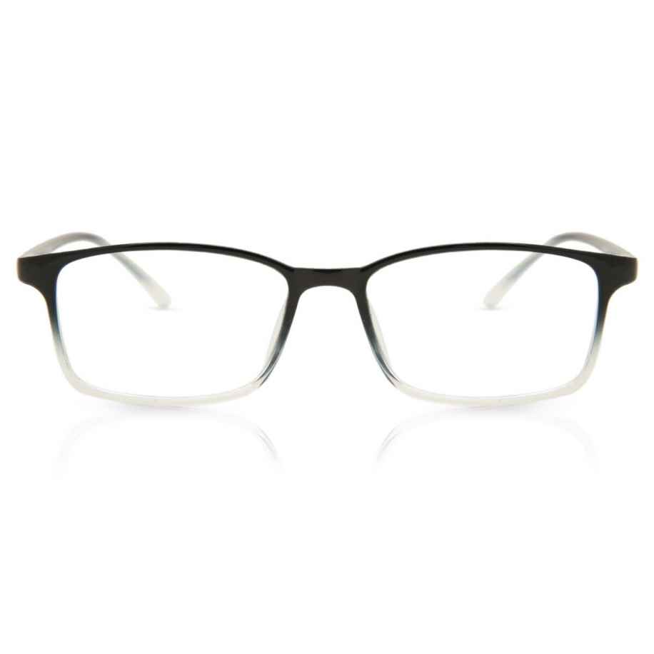 Heren Vierkant Volledige rand Plastic Zwart Bril - Anti-Blauwlichtglazen - SmartBuy Collection