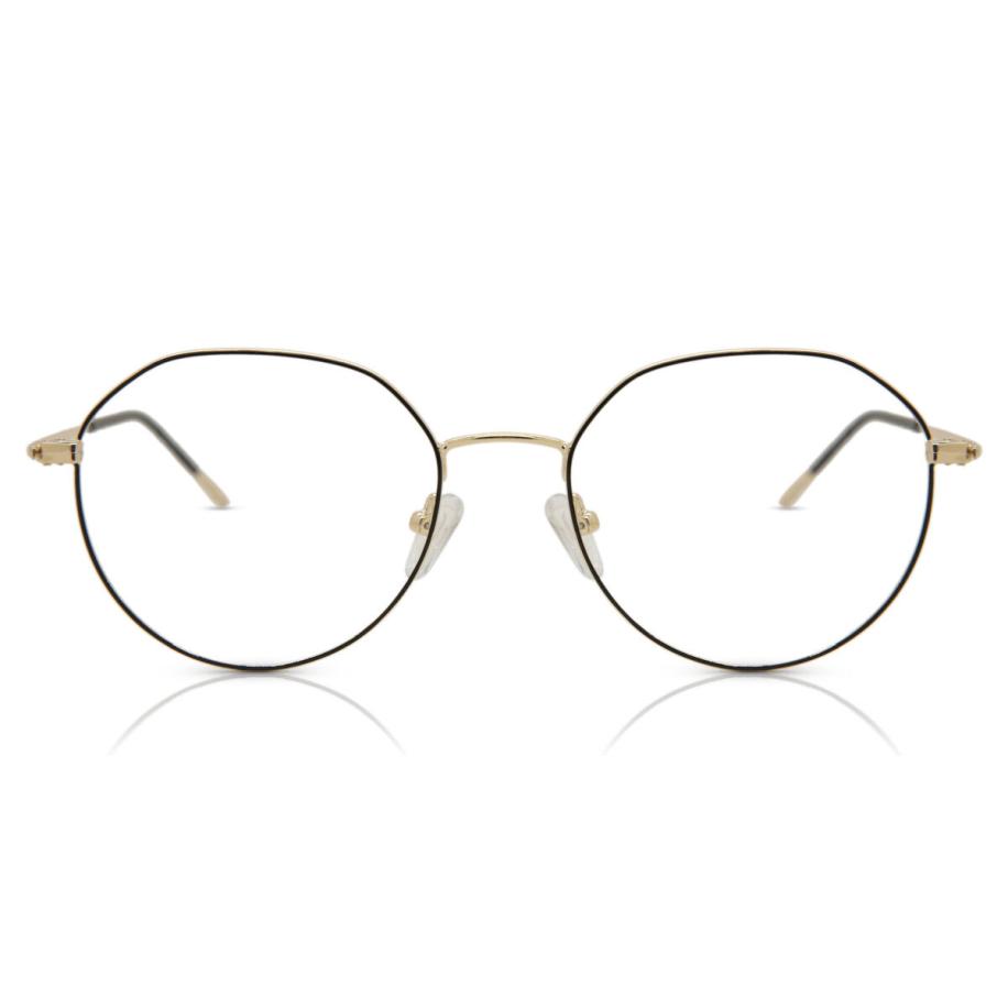 Heren Ovaal Volledige rand Metaal Zwart Bril - Anti-Blauwlichtglazen - SmartBuy Collection