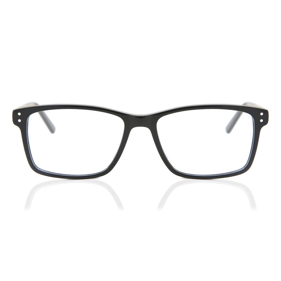 Heren Vierkant Volledige rand Acetaat Zwart Bril - Anti-Blauwlichtglazen - SmartBuy Collection