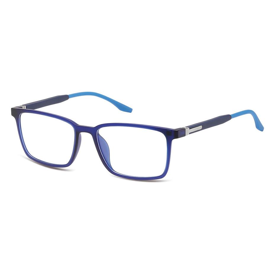 Heren Rechthoek Volledige rand TR90 Blauw Bril - Anti-Blauwlichtglazen - SmartBuy Collection