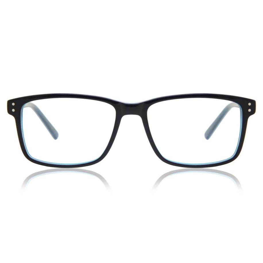 Heren Vierkant Volledige rand Acetaat Blauw Bril - Anti-Blauwlichtglazen - SmartBuy Collection
