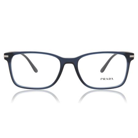 Prada PR 14WV 08Q1O1 Blauw Heren Bril