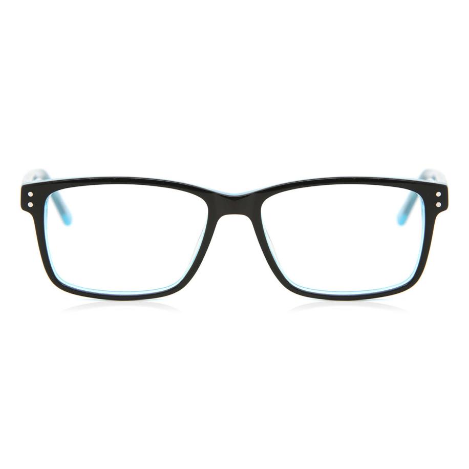 Heren Vierkant Volledige rand Acetaat Blauw Bril - Anti-Blauwlichtglazen - SmartBuy Collection