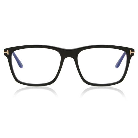 Tom Ford FT5479-B 001 Blauw-Light Block Zwart Heren Bril