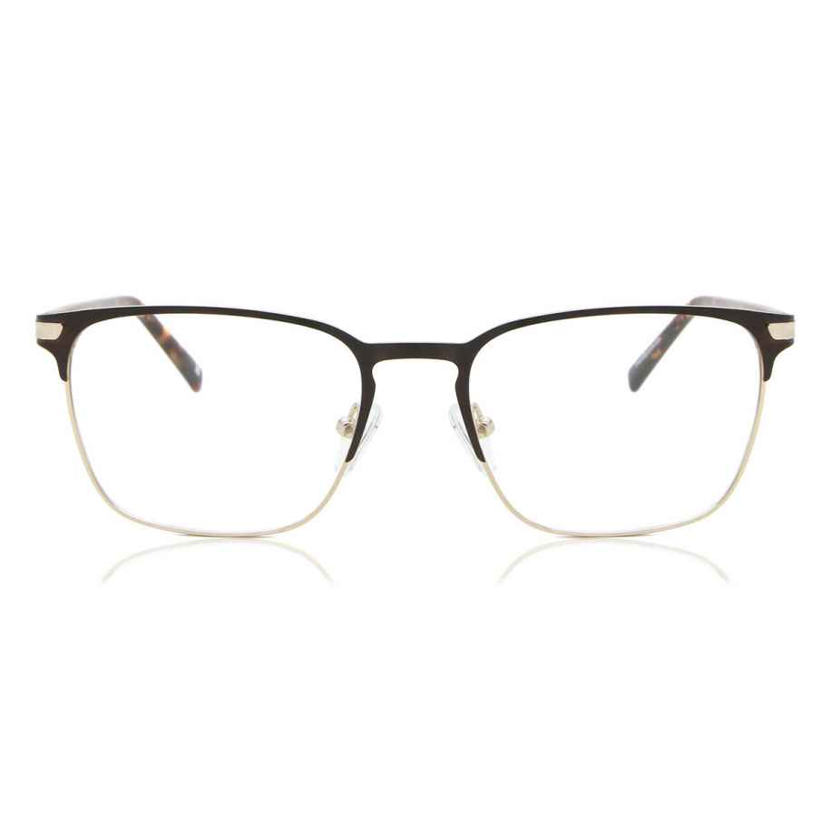 Heren Vierkant Volledige rand Metaal Bruin Bril - Anti-Blauwlichtglazen - SmartBuy Collection