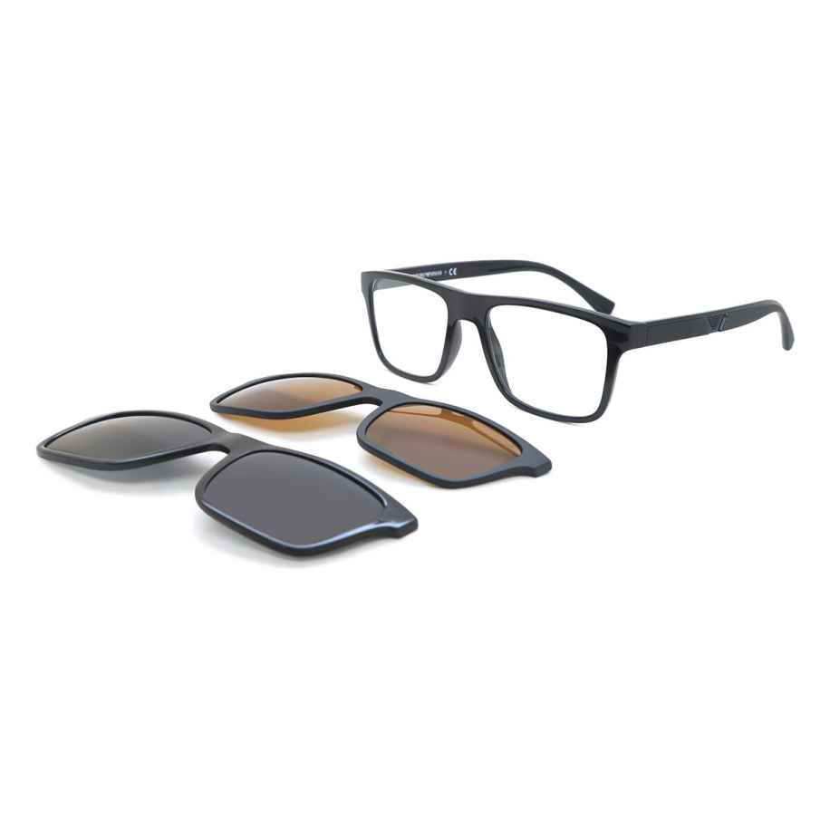 Emporio Armani EA4115 with Clip-On 50171W Zwart Heren Bril