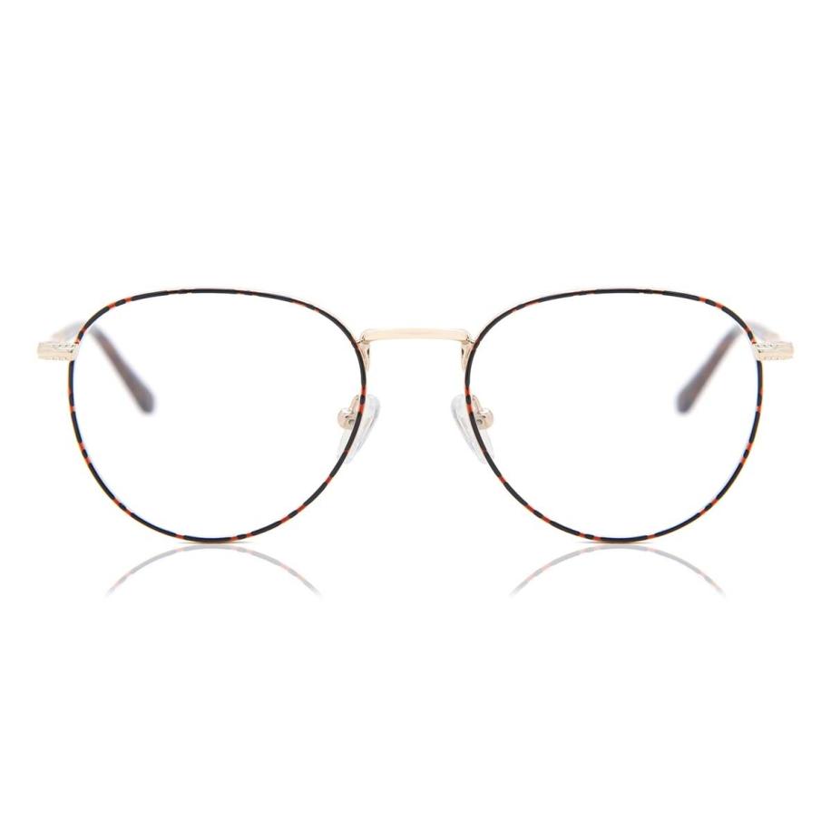 Heren Ovaal Volledige rand Metaal Goud Bril - Anti-Blauwlichtglazen - SmartBuy Collection