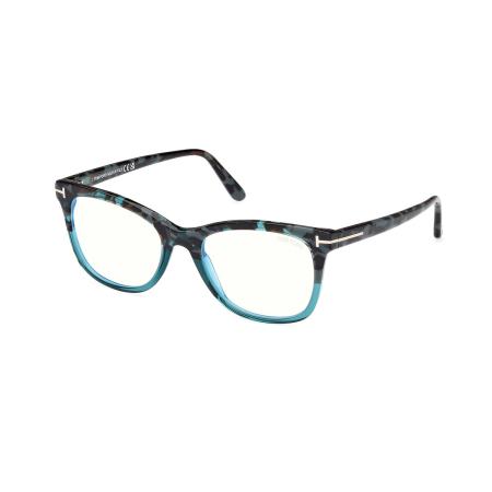 Tom Ford FT5986-B 055 Blauw-Light Block Tortoiseshell Dames Bril