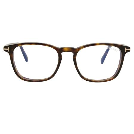 Tom Ford FT5960-B 052 Blauw-Light Block Tortoiseshell Heren Bril
